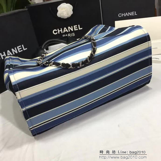 香奈兒CHANEL 66941 2018最新款大號沙灘牛仔帆布包 經典旅遊購物袋系列專櫃爆款DSC1156